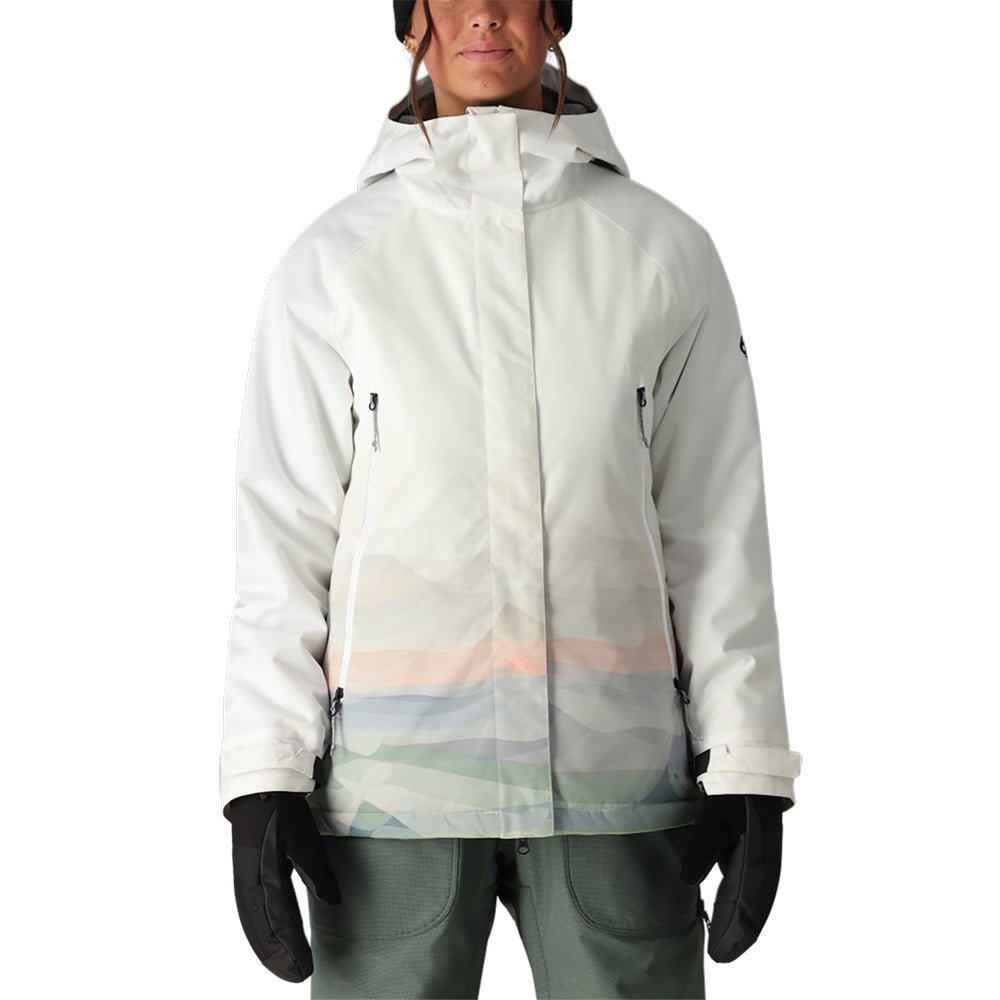 burton 686 snowboard 686 Women's Fantasia Insulated Jacket White Sierra Sunset / L