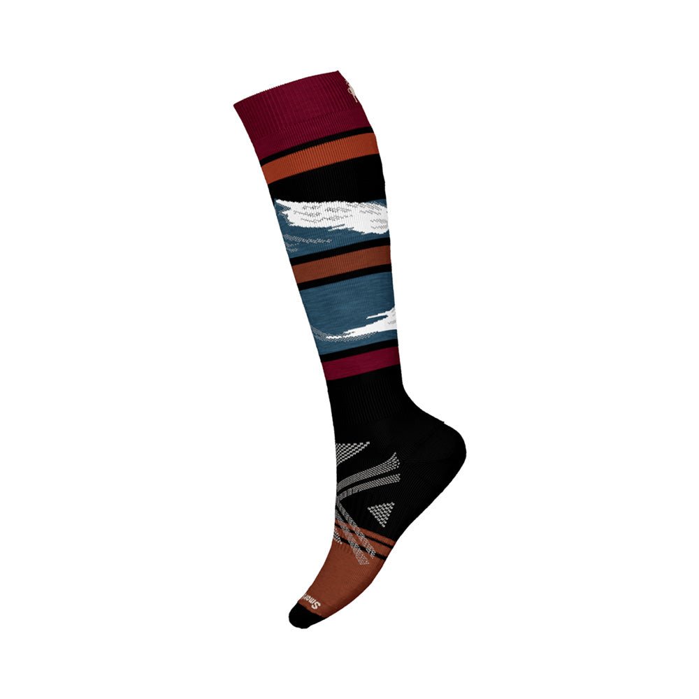 Smartwool Ski Full Cushion Midnight Ski Pattern OTC Socks Black L