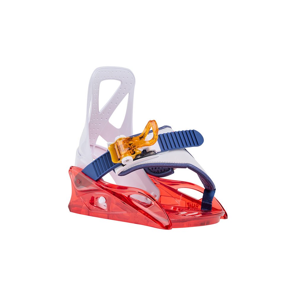 Burton Kids' Grom Disc Snowboard Bindings Red/Multi