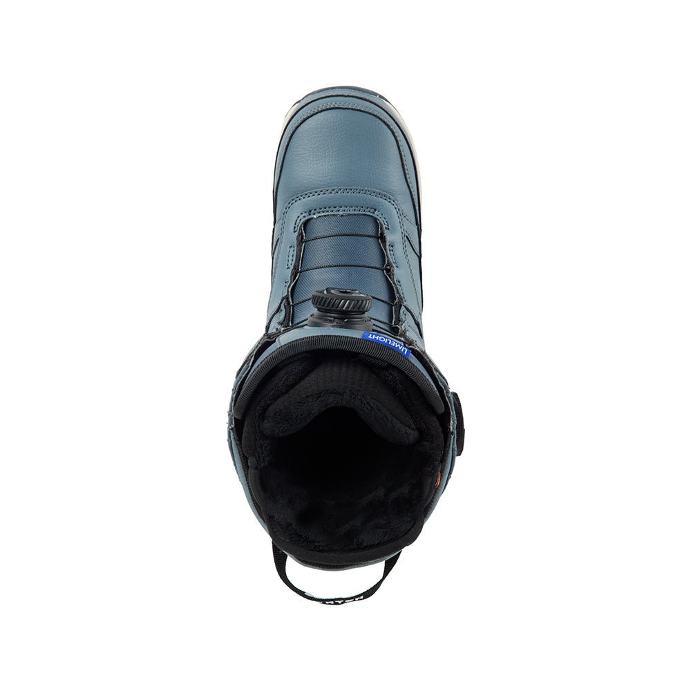 burton boa womens snowboard boots Women's Ritual Boots, Talc Green / Regular / 6.5 while the Plush Cuff 1.0 liner wrap with its combination of stretchy zones and a super soft fur lining conforms to your calf like a second skin snowboard boots BURTON WOMENS PROGRESSION