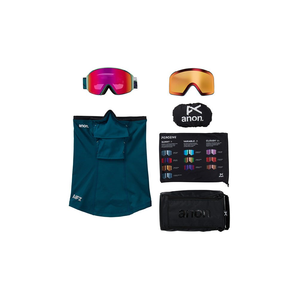 Anon M4S Cylindrical Goggles + Bonus Lense + MFI Facemask 2026 - UtahSkis for sale at UtahSkis