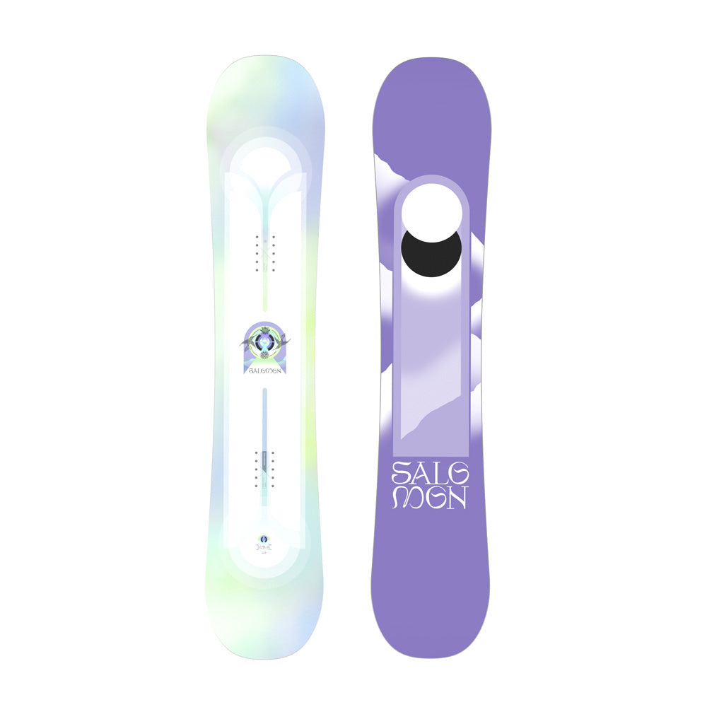 Salomon Lotus Womens Snowboard / Rhythm Snowboard Bindings / Pearl BOA Snowboard Boots Package 2024