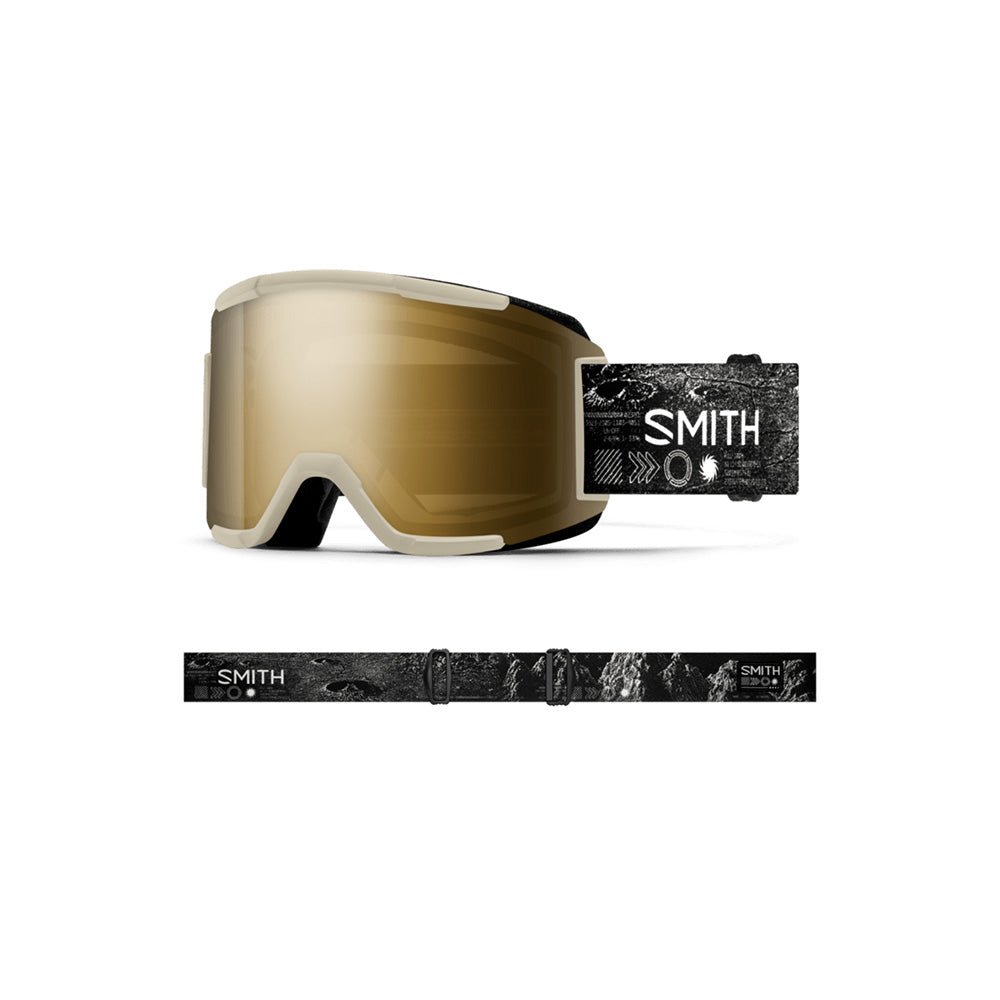 smith squad goggles Smith Squad Chalk Space Invader ChromaPop Sun Black Gold Mirror Goggles