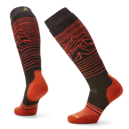 Smartwool Snowboard Full Cushion Iguchi Pattern Over The Calf Socks 2024