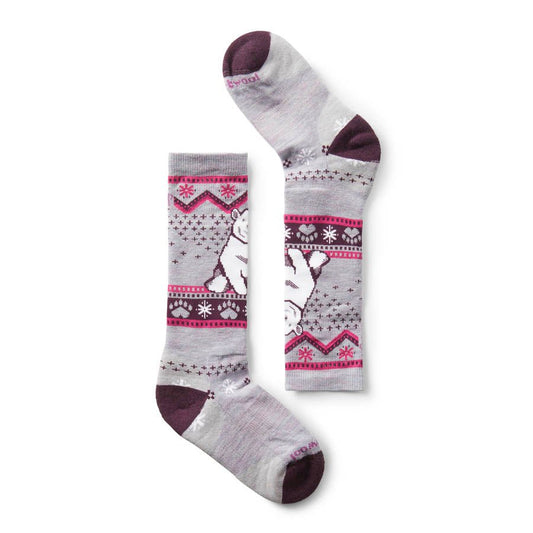 Smartwool Wintersport Full Cusion Polar Bear Kids Snow Sock 2026 - UtahSkis for sale at UtahSkis