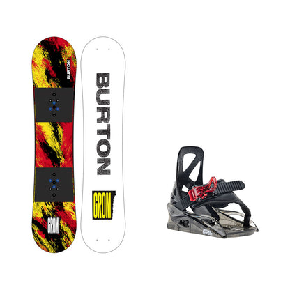 Burton Grom Snowboard 2025 - Ketchup / Burton Grom Kids Binding 2025