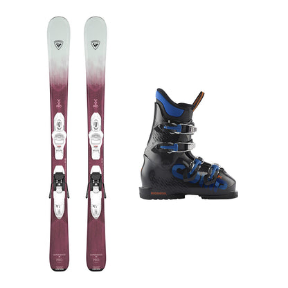 Rossignol Experience W Pro Kids Skis / Kid4 Ski Bindings + Rossignol Comp J4 Ski Boots Kids Package 2025