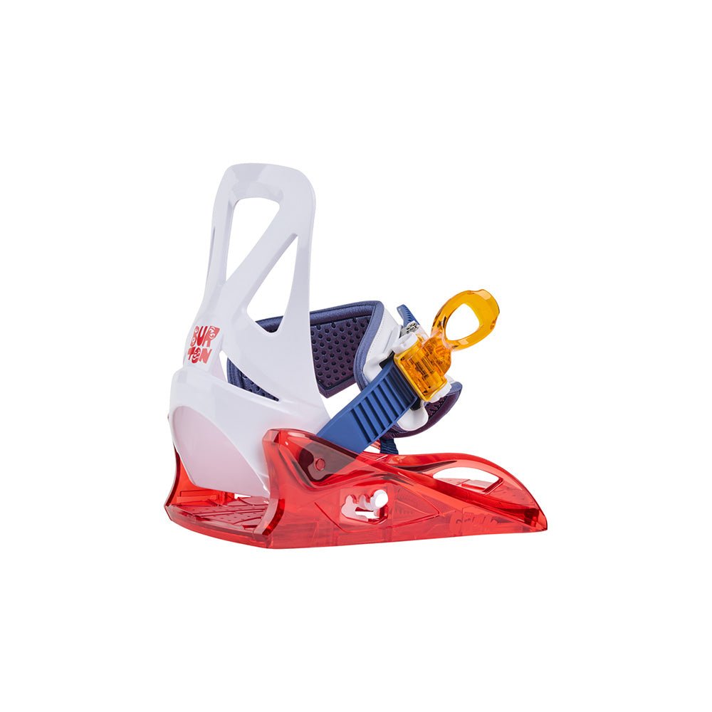 burton grom youth snowboard bindings Burton Kids' Grom Disc Snowboard Bindings Red/Multi