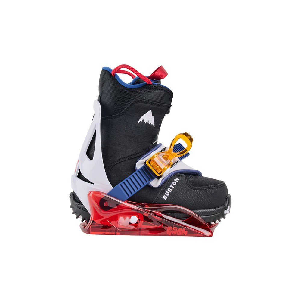 burton grom junior snowboard bindings Burton Kids' Grom Disc Snowboard Bindings Red/Multi