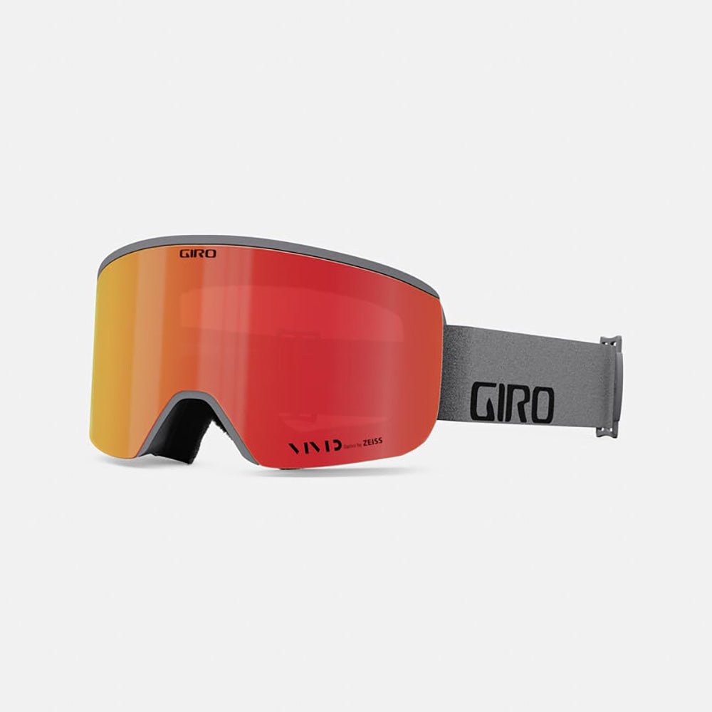 giro focus goggles Giro Axis Snow Goggles, Grey Wordmark / Vivid Ember