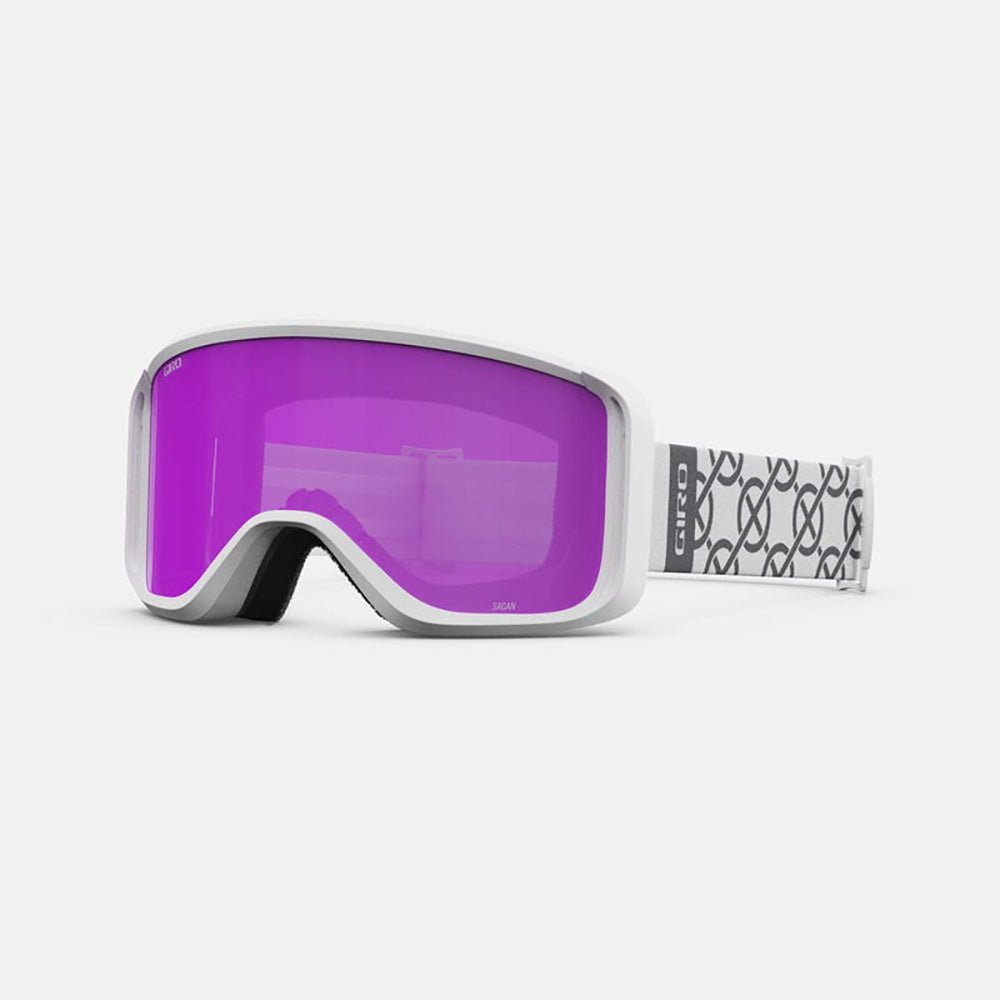 Giro Sagen Snow Goggles, White Monogram / Amber Pink