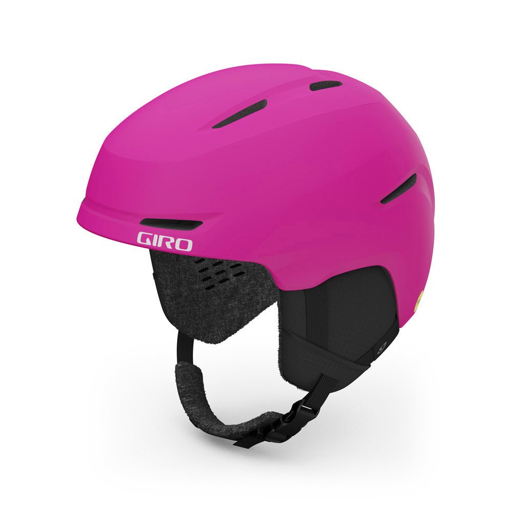 giro youth snowboard helmet Kids' Spur Matte Rhodamine XS a durable hard shell construction Giro Spur Mips Kids Helmet