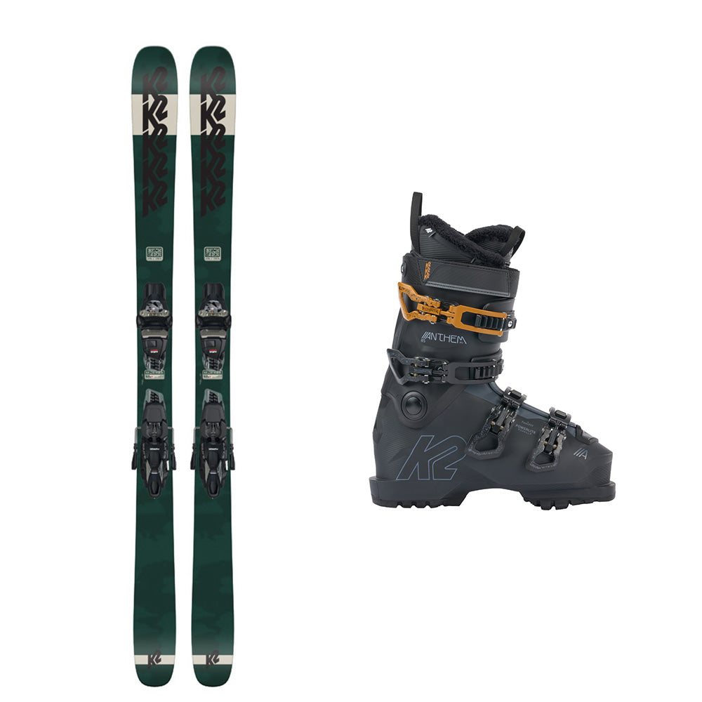 K2 Reckoner 92 W Womens Skis / Quikclik Ski Bindings / Anthem 85 MV Womens Ski Boots Package 2024