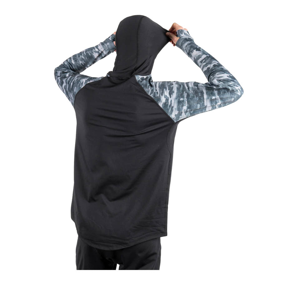 Black Strap Therma Hooded Base Layer Top 22-23 - FBLK