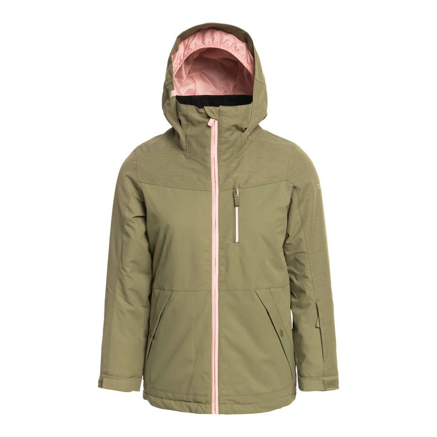 Green Roxy Jacket Roxy Presence Parka Girls Jacket 22-23 G PRESENCE PARKA JACKET 22-23 ...