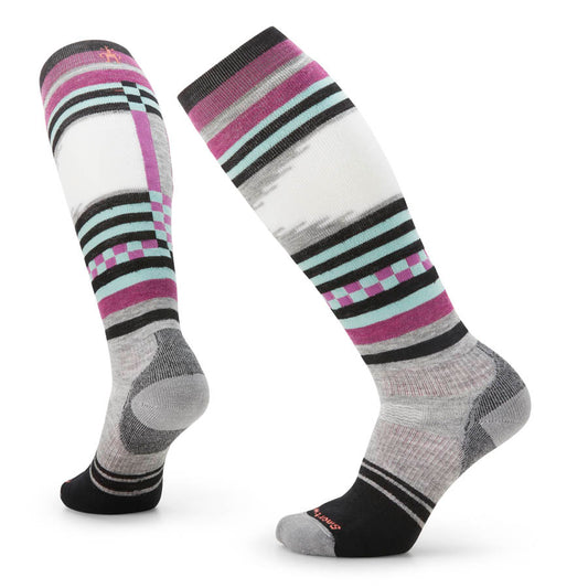 Smartwool Snowboard Full Cushion Pattern Womens Snow Sock 22-23 - LGRY