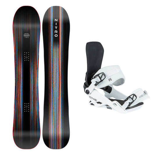 Nitro SMP Snowboard / One Snowboard Bindings Package 2024