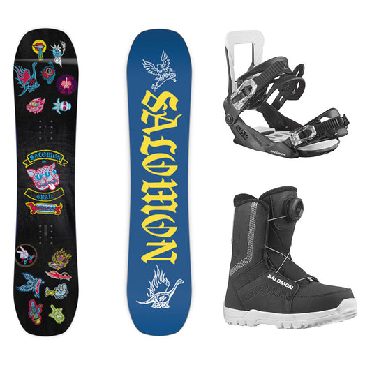 Salomon Grail Kids Snowboard Package 2024
