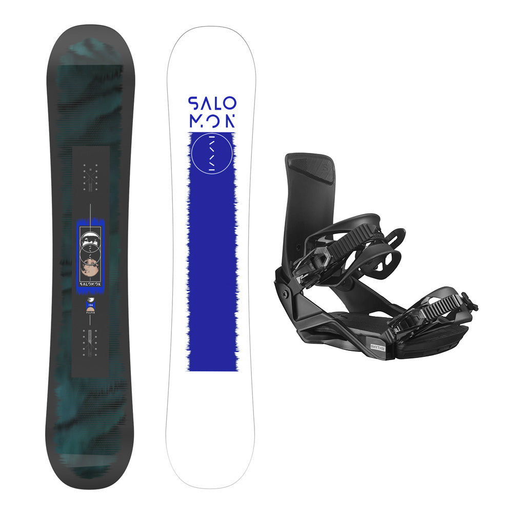 Salomon Pulse Snowboard / Rhythm Snowboard Bindings Package 2024